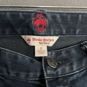 Woman's Brooks Brothers Red Fleece Jeans Sz2-28x28 Cotton Blend